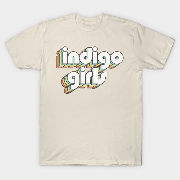 Indigo Girls / Rainbow Vintage T-Shirt by Jurou